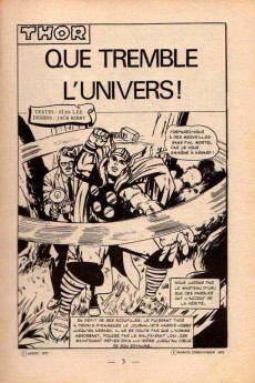 Extrait de Thor (1e Série - Arédit Flash) -2- Que tremble l'Univers !