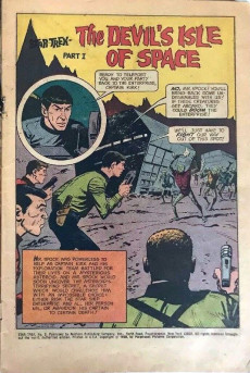 Extrait de Star Trek (1967) (Gold Key) -2- Prisoners on the Planet of the Condemned Sentence Captain Kirk to Share Their Fate!