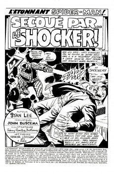 Extrait de L'Étonnant Spider-Man (Éditions Héritage) -6- Secoué par le Shocker !