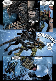 Extrait de Judge Dredd/Aliens/Predator -INT- La totale! triple dérouillée