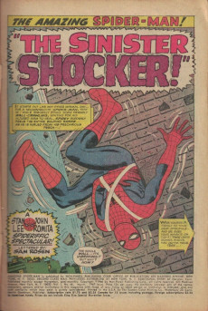 Extrait de The amazing Spider-Man Vol.1 (1963) -46- The Sinister Shocker!