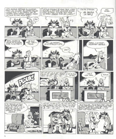 Extrait de Gai-Luron -3- Gai-Luron rit de se voir si beau en ce miroir