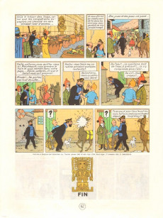 Extrait de Tintin (Historique) -14C5- Le temple du soleil