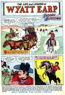 Extrait de Hugh O'Brian Famous Marshall - Wyatt Earp (Dell - 1958) -7- Indian Sundown