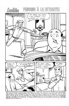 Extrait de Archie (Éditions Héritage - 1970) -58- Pensons à la retraite !