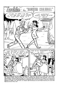 Extrait de Archie (Éditions Héritage - 1970) -65- Bonheur conjugal