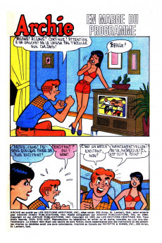 Extrait de Archie (Éditions Héritage - 1970) -119- En marge du programme