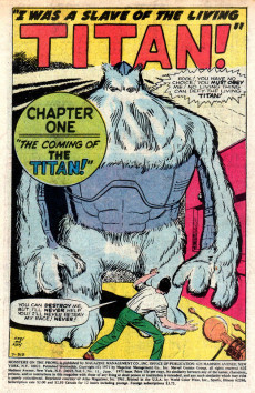 Extrait de Monsters on the prowl (Marvel comics - 1971) -11- A Titan Walks the Land!