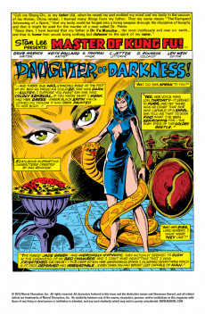 Extrait de Master of Kung Fu Vol. 1 (Marvel - 1974) -26- The Daughter of Fu Manchu!