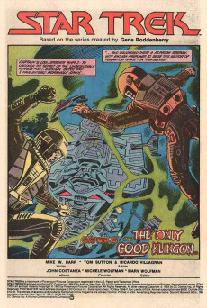 Extrait de Star Trek (1984) (DC comics) -2- Chapter II: ...The Only Good Klingon...