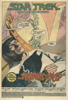 Extrait de Star Trek (1984) (DC comics) -9- New Frontiers, Chapter I ...Promises to Keep