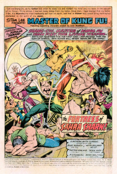 Extrait de Master of Kung Fu Vol. 1 (Marvel - 1974) -ANN01- Master of Kung Fu