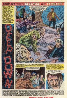 Extrait de Dead of Night Vol.1 (1973) -5- Deep Down!