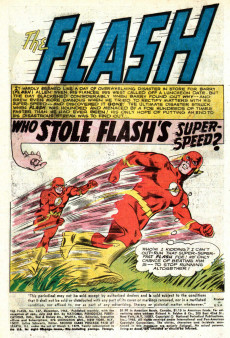 Extrait de The flash Vol.1 (1959) -157- The Day Flash Aged 100 Years!