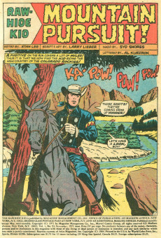 Extrait de Rawhide Kid Vol.1 (1955) -93- Mountain Pursuit!