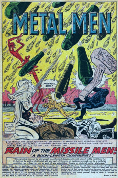 Extrait de Metal Men Vol.1 (DC Comics - 1963) -1- Rain of the Missile Men!