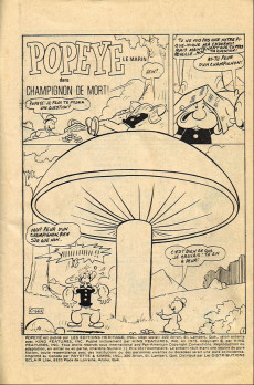 Extrait de Popeye le marin (Éditions Héritage) -11- Champignon de mort !