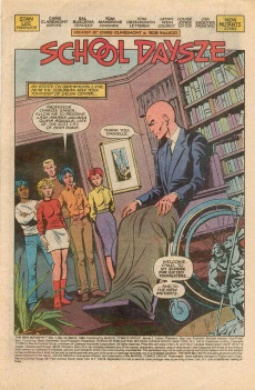 Extrait de The new Mutants (1983) -13- School Daysze