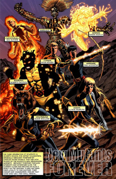 Extrait de New Mutants Forever (2010) -1- The Fall of Nova Roma Part 1