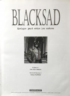 Extrait de Blacksad -1a2002- Quelque part entre les ombres