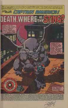 Extrait de Captain America Vol.1 (1968) -249- Death, Where Is Thy Sting?