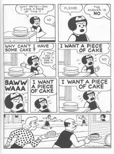 Extrait de Ernie Bushmiller's Nancy (1989) -1- Nancy eats food