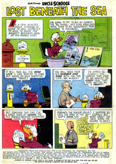 Extrait de Uncle $crooge (2) (Gold Key - 1963) -46- Lost beneath the Sea!