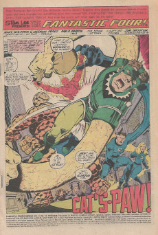 Extrait de Fantastic Four Vol.1 (1961) -AN14- Cat's Paw !