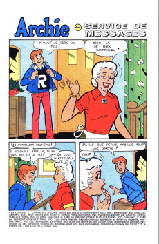 Extrait de Les copains et copines d'Archie (Éditions Héritage) -13- Le jargon de la jalousie