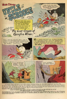 Extrait de Uncle $crooge (2) (Gold Key - 1963) -84- The Lost Crown of Genghis Khan