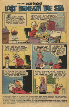 Extrait de Uncle $crooge (2) (Gold Key - 1963) -149- Lost Beneath the Sea!