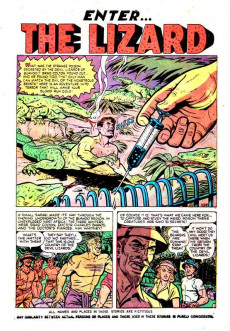 Extrait de Adventures into Terror Vol.2 (Atlas - 1951) -8- Enter... the Lizard!