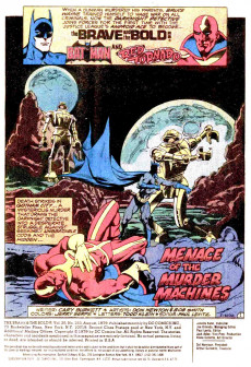 Extrait de The brave And the Bold Vol.1 (1955) -153- The Menace of the Murder Machines!