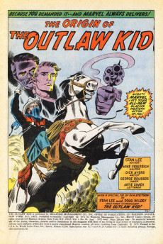 Extrait de The outlaw Kid Vol.2 (1970) -10- The All New Origin of the Outlaw Kid!