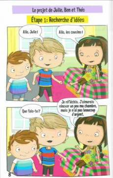 Extrait de BD des petits entrepreneurs - Julie rénove sa chambre