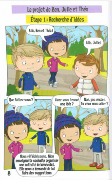 Extrait de BD des petits entrepreneurs - Ben organise une collecte de jouets