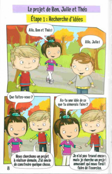 Extrait de BD des petits entrepreneurs - Ben construit un parcours aventures