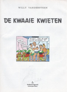 Extrait de Suske en Wiske -209- DE KWAAIE KWIETEN