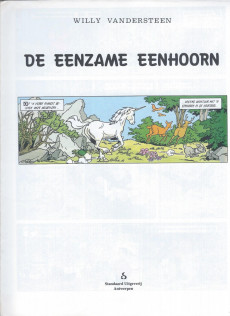 Extrait de Suske en Wiske -213a1993- DE ENZAME EENHOORN
