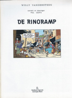 Extrait de Suske en Wiske -221- DE RINORAMP