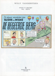 Extrait de Suske en Wiske -244- DE BEGEERDE BERG