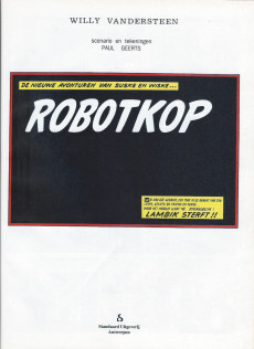 Extrait de Suske en Wiske -248- ROBOTKOP