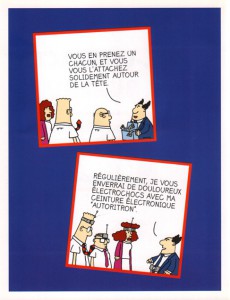Extrait de Dilbert (Vents d'Ouest) -2- Full-contact au bureau