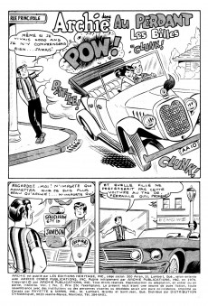 Extrait de Archie (Éditions Héritage - 1970) -2- Au perdant les billes