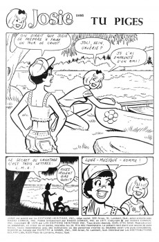 Extrait de Josie (Éditions Héritage) -28- Tu piges