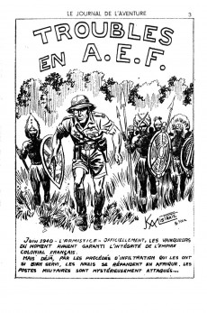 Extrait de Le journal de l'aventure (2e Série - Lutèce) -4- Troubles en A.E.F.
