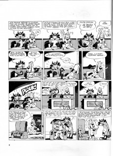 Extrait de Gai-Luron -3a1990- Gai-Luron rit de se voir si beau en ce miroir