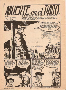 Extrait de Hazañas del Oeste (Toray - 1962) -EXTRA- Almanaque 1964
