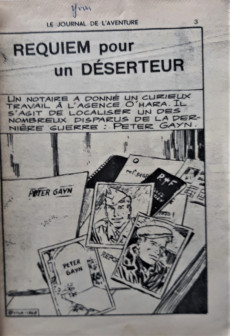 Extrait de Le journal de l'aventure (2e Série - Lutèce) -29- Requiem pour un déserteur