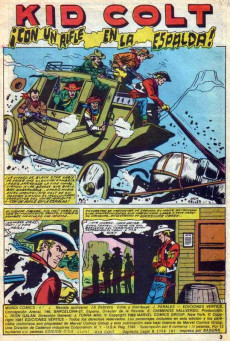 Extrait de Kid Colt (Ediciones Vértice - 1981) -2- ¡Con un rifle en la espalda!